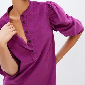 Brand new Gap fuchsia mini corduroy Henley dress size medium